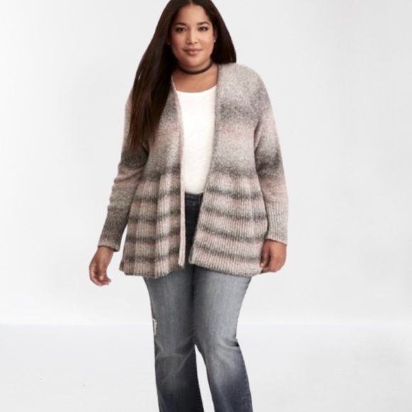 Ombré Open Cardigan. NWOT - Picture 2 of 6